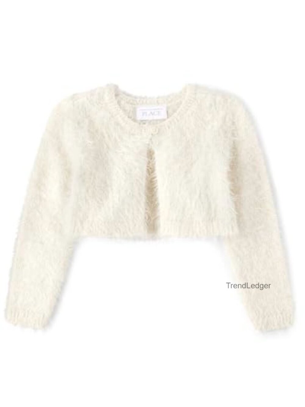 Girls Toddler Long Sleeve Shrug Cardigan Nylon Acrylic Rib Knit
